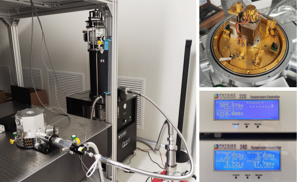 集成两组XYZ纳米定位台的干式低温系统安装成功