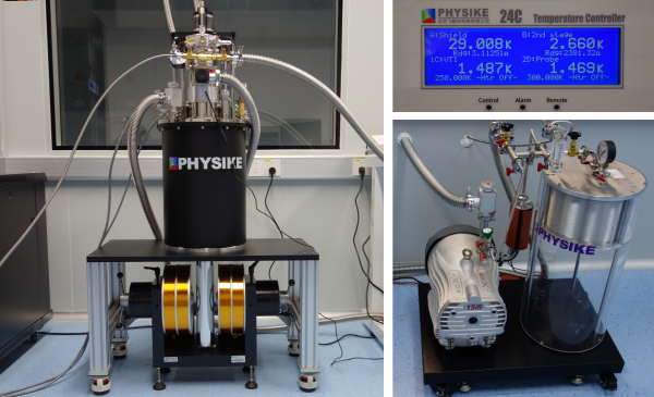 顶部装卸型1.5K制冷机系统安装成功