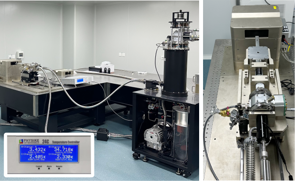 匹配磁光克尔显微镜的无液氦低温系统安装成功