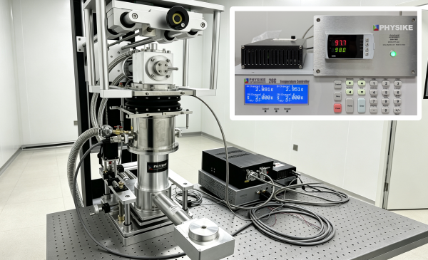 柔性波纹管和交换氦气腔减震型低温系统安装成功