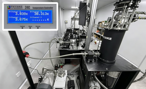 分体干式高压显微低温系统安装成功