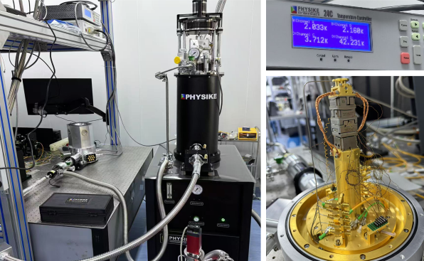 干式显微低温系统安装成功