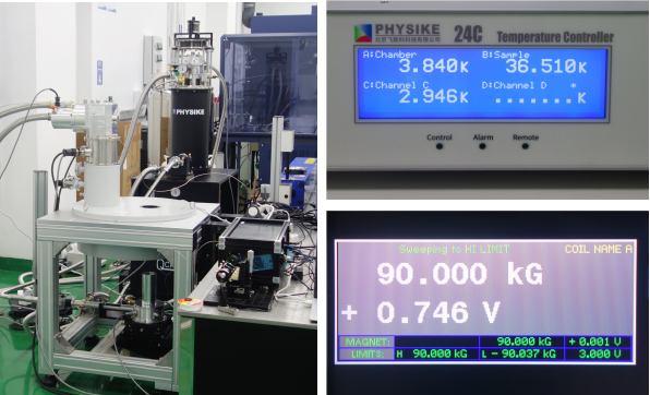 干式低振动强磁场高压低温系统安装成功